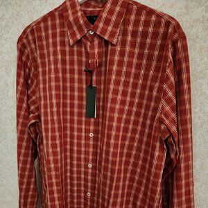 Banana Republic Red Poplin Shirt